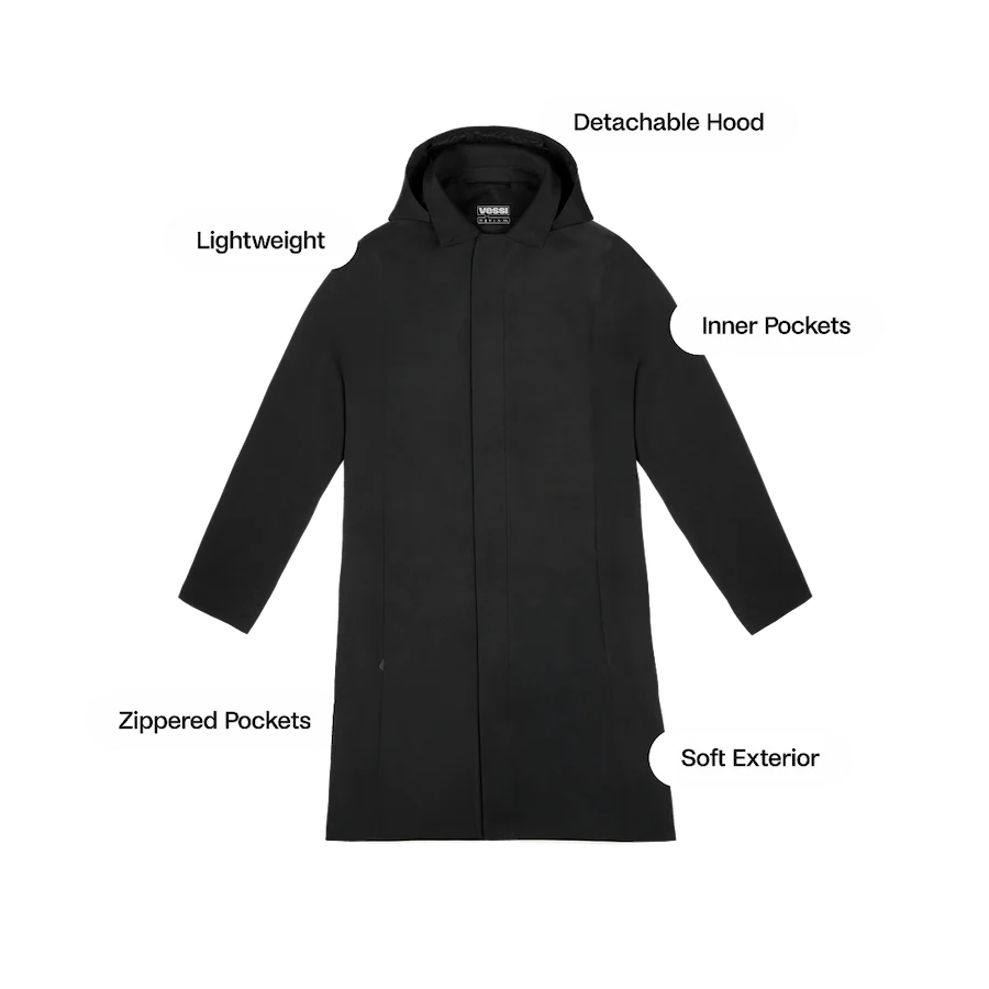 Men's Trinity Rain Jacket - Black - Image 4
