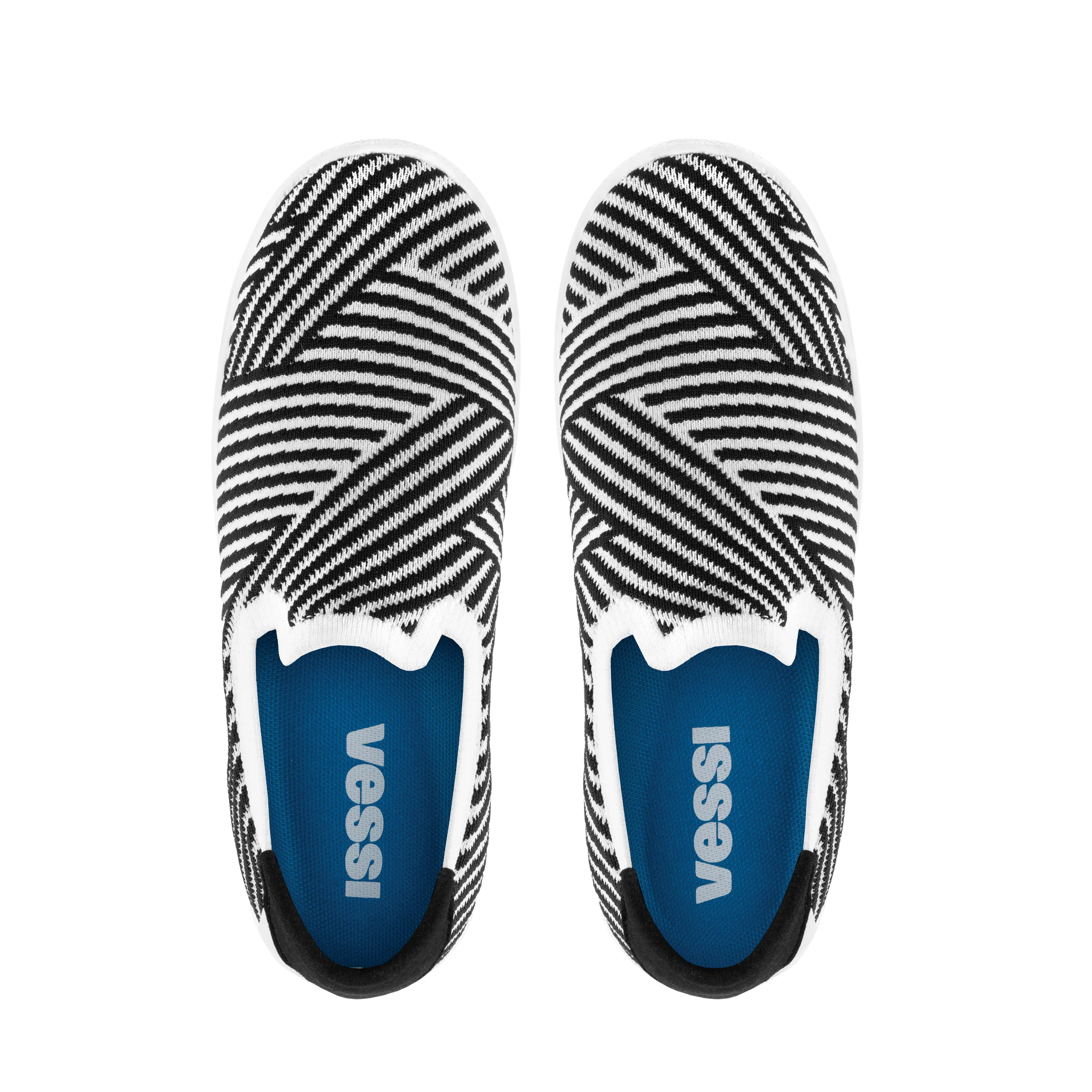 Women's Boardwalk Slip-On - White/Black Zigzag - Image 6