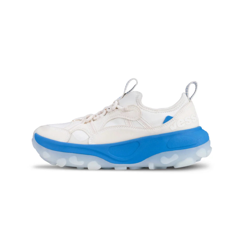Women's Motu Sneaker - Off-White/Vessi Blue - Image 8